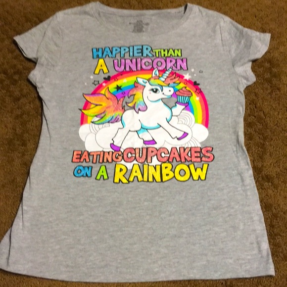 Other - Girls sz 14 - 16 short sleeve UNICORN tshirt